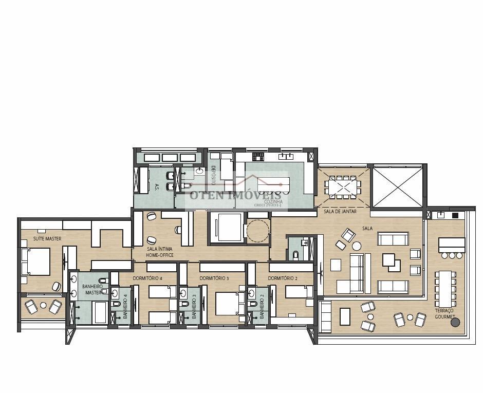Apartamento, 4 quartos, 303 m² - Foto 8