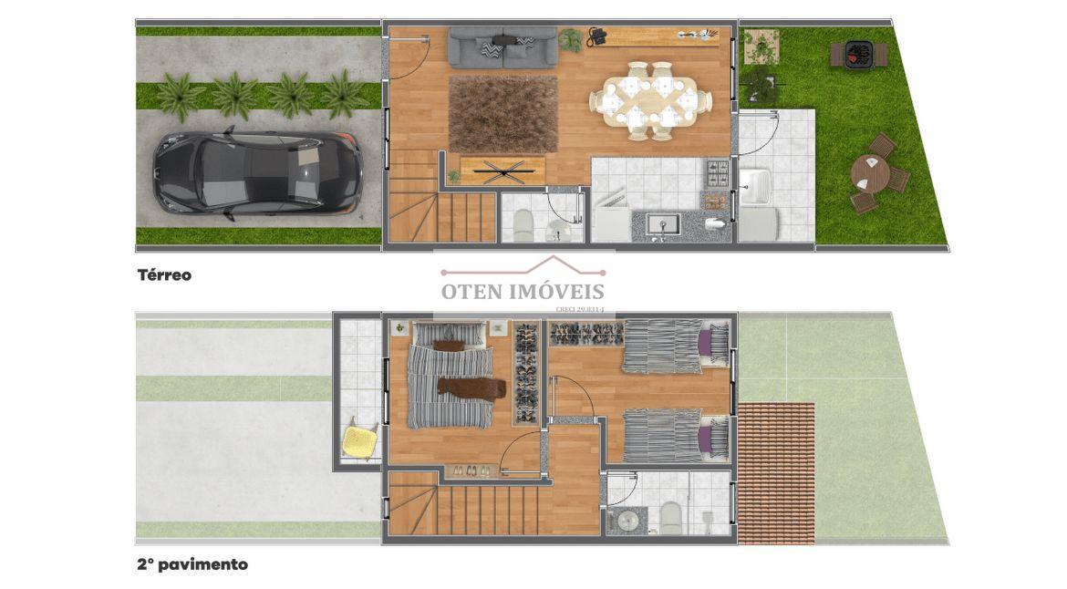 Casa de Condomínio, 2 quartos - Foto 2
